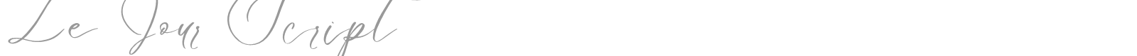 Le Jour Script font preview
